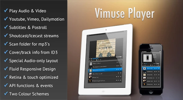 Vimuse – HTML5 Media Player